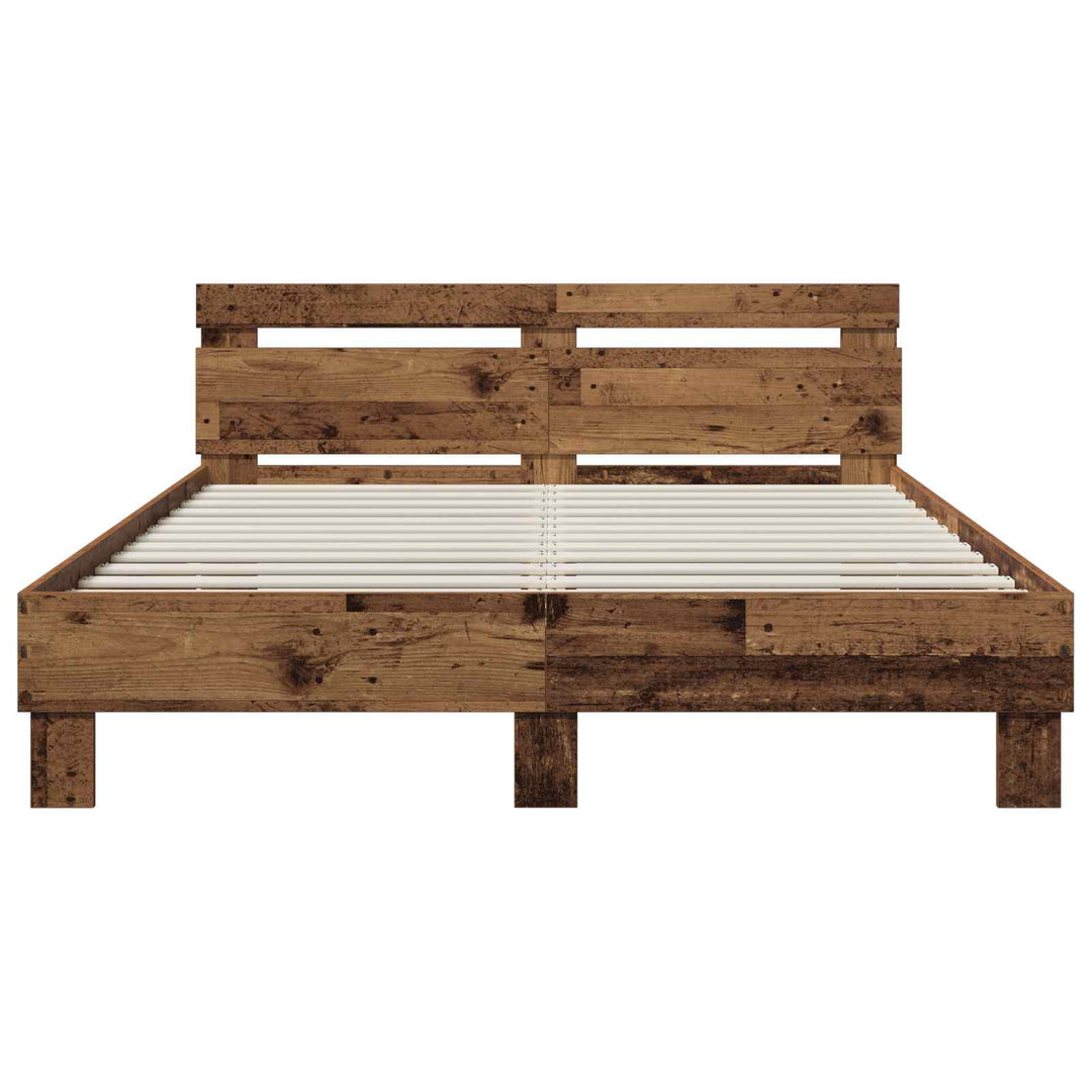 Sengestel Gammelt træ 120 x 190 cm Konstrueret træ