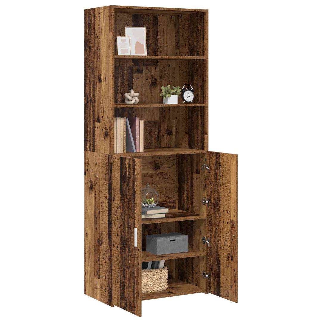 Highboard Gammelt træ 70 x 42,5 x 185 cm Konstrueret træ