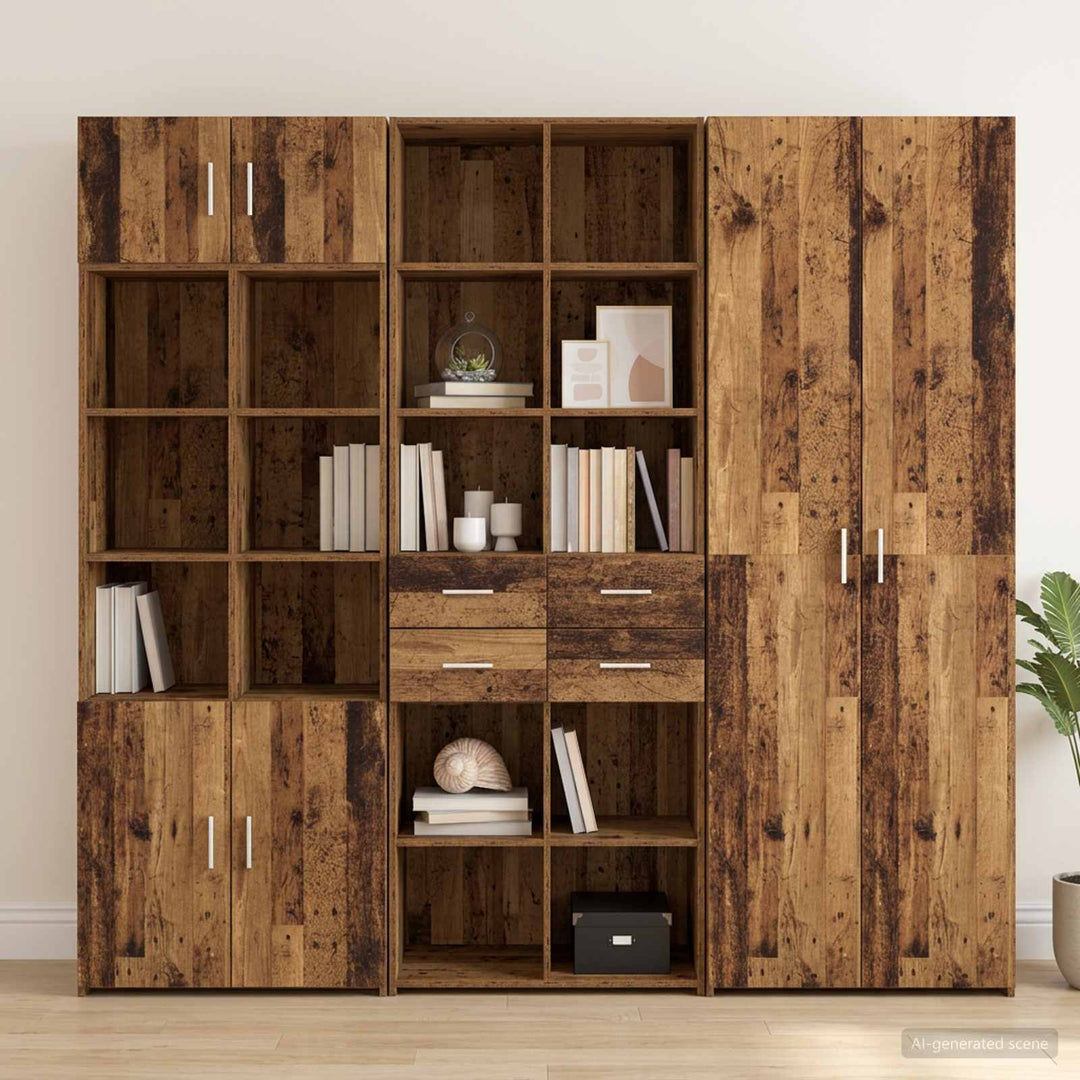 Bogreol Gammelt træ 30 x 42.4 x 185.2 cm