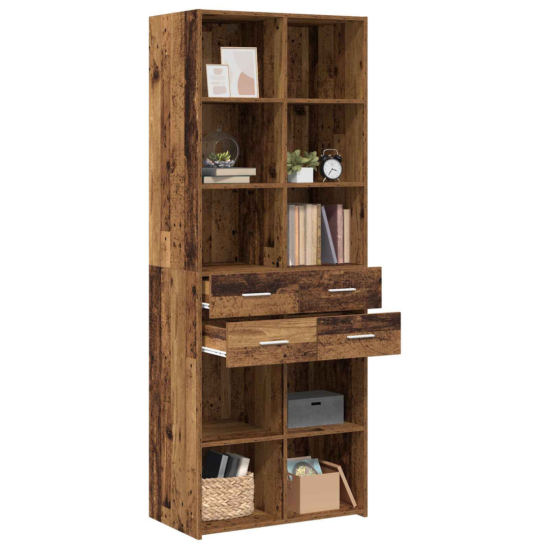 Bogreol Gammelt træ 30 x 42.4 x 185.2 cm