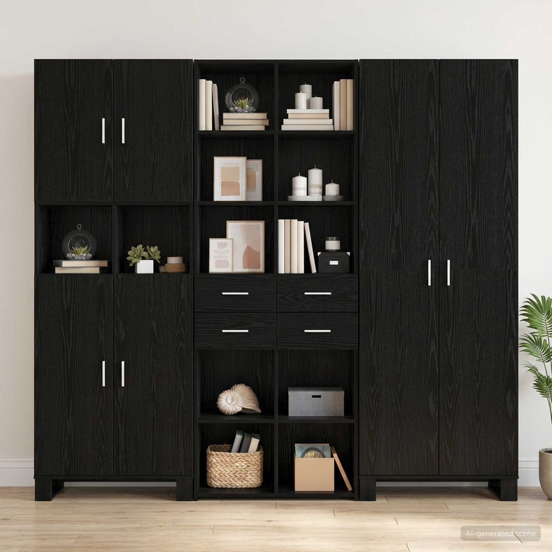 Bogreol Sort eg 30 x 42.4 x 185.2 cm