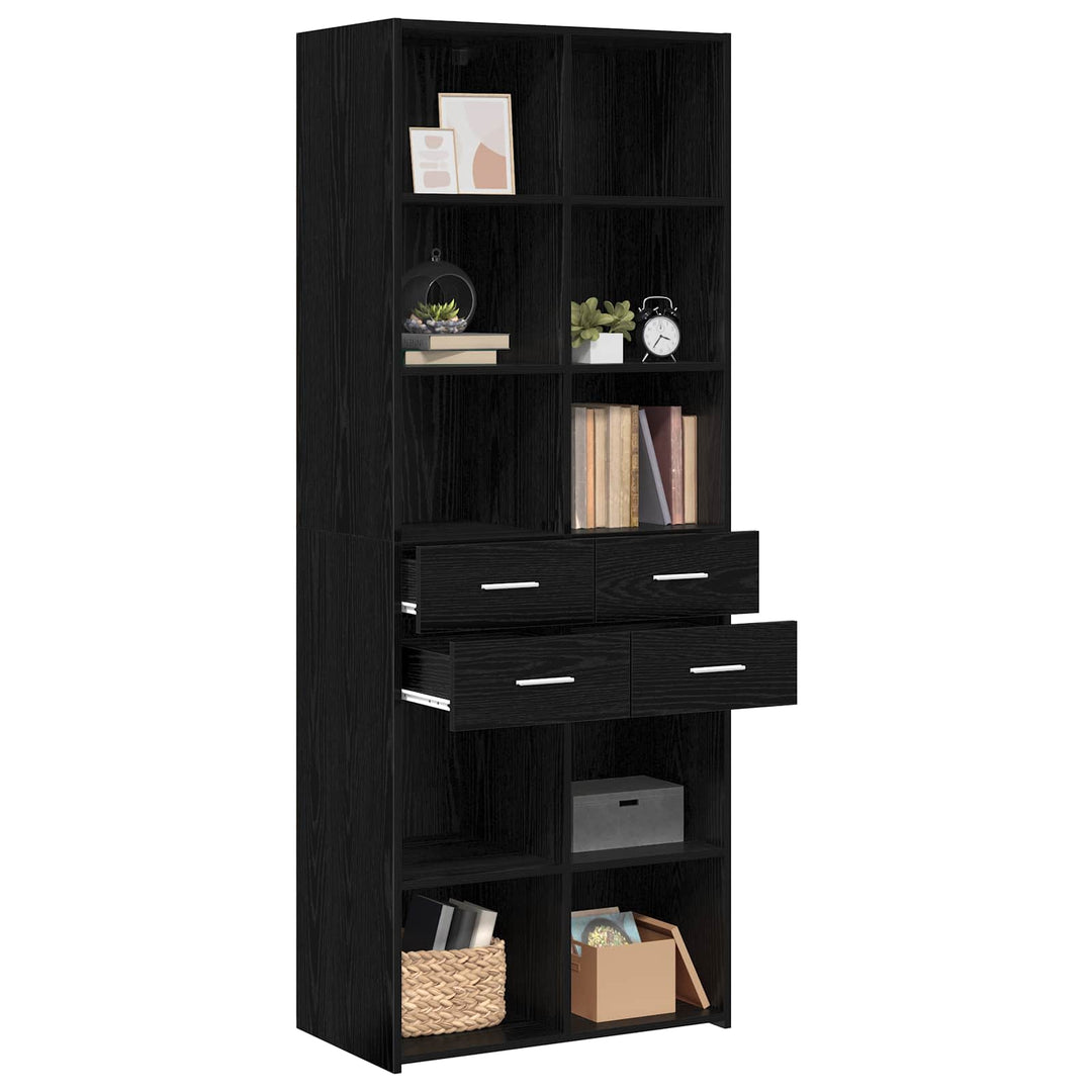Bogreol Sort eg 30 x 42.4 x 185.2 cm