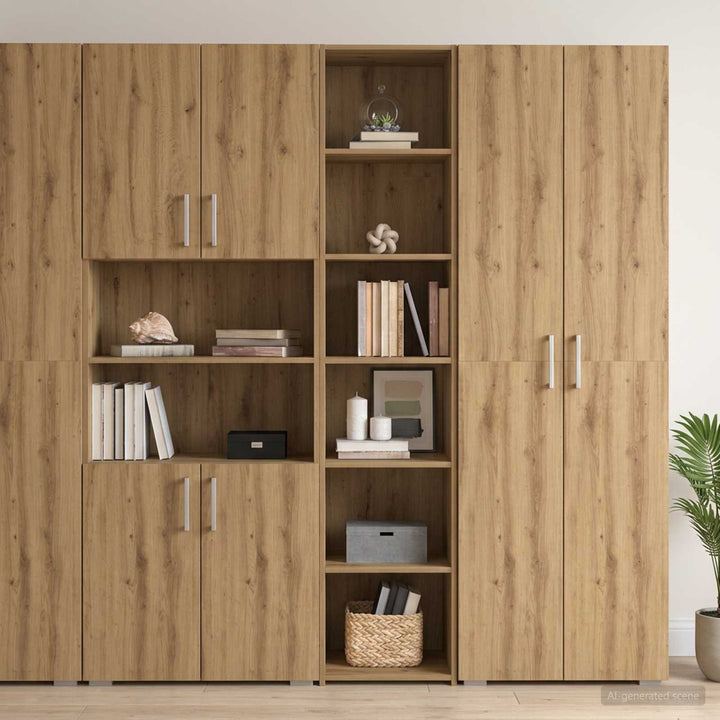 Sideboard Artisan-eg 40 x 41 x 185 cm Konstrueret træ