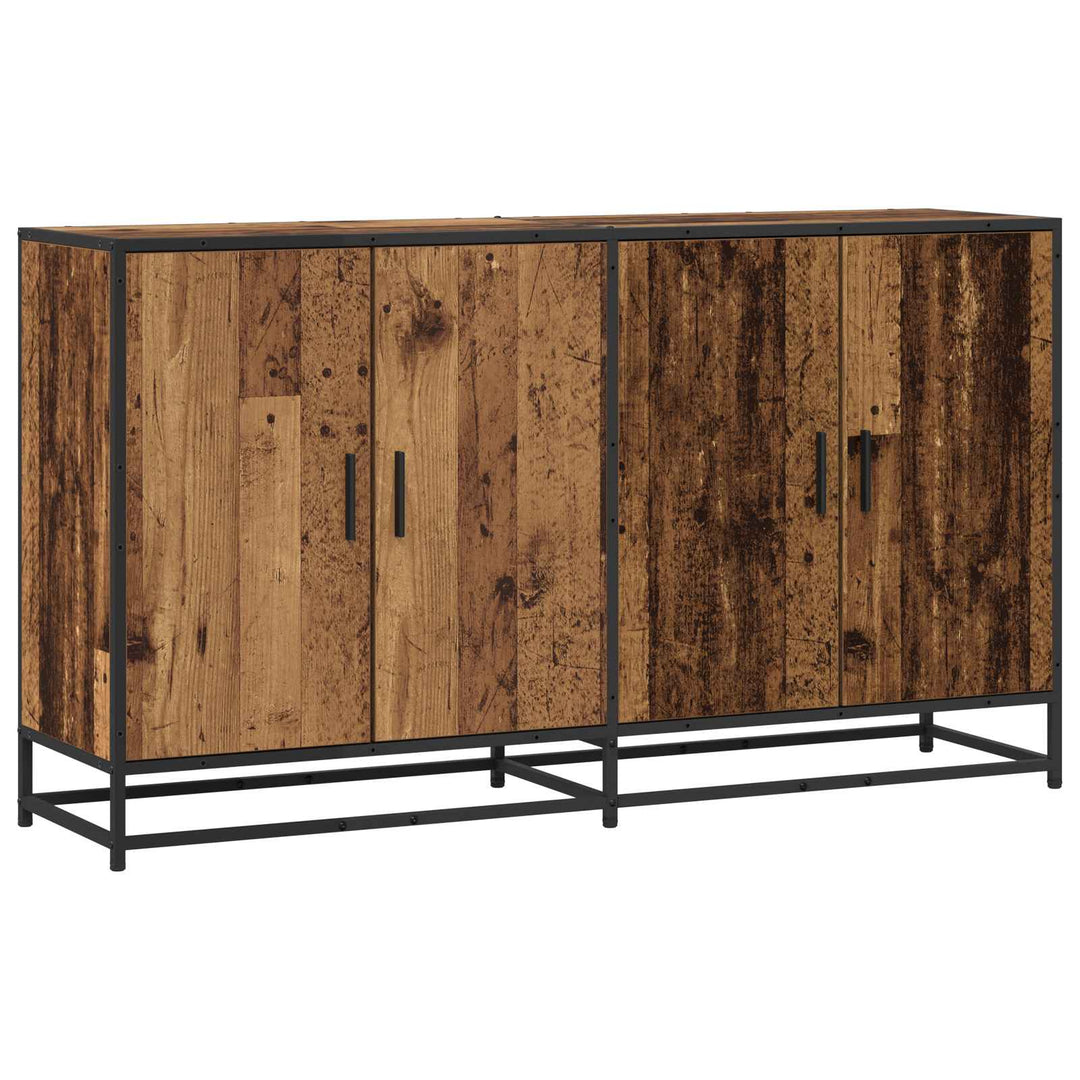 Sideboard Gammelt træ 134 x 35 x 76 cm Konstrueret træ
