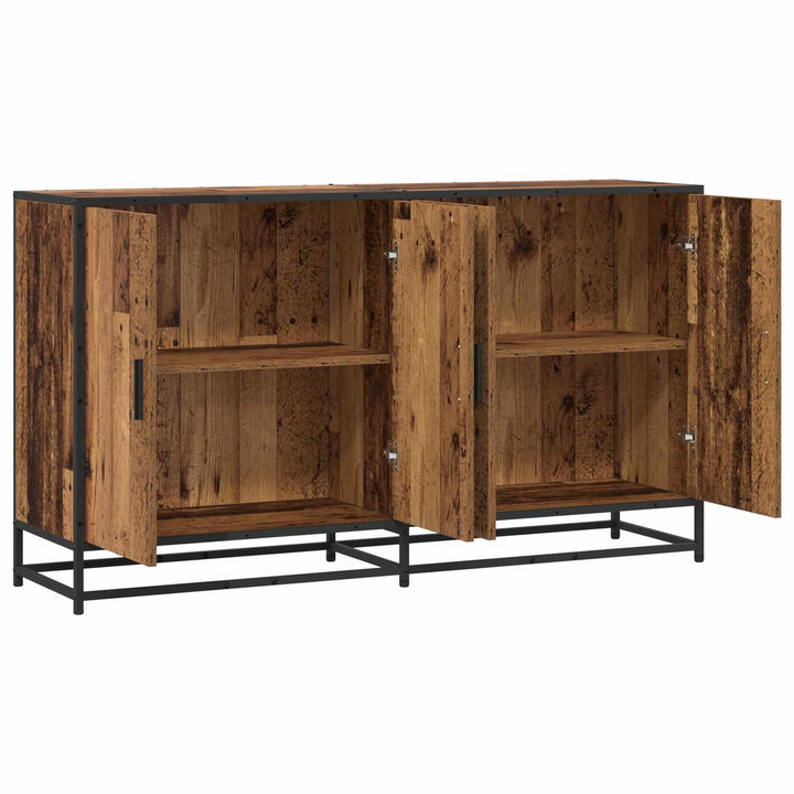 Sideboard Gammelt træ 134 x 35 x 76 cm Konstrueret træ