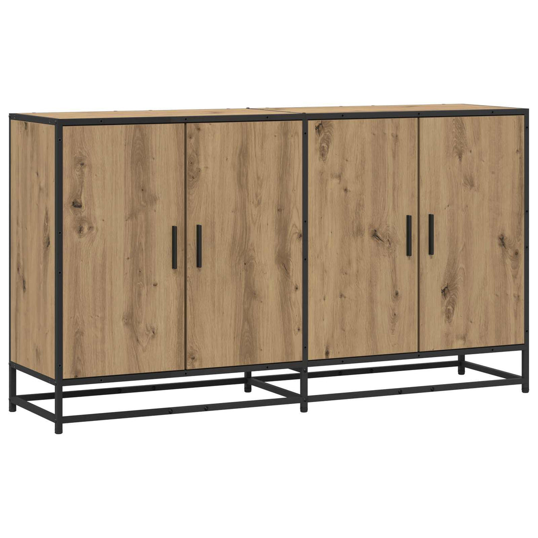 Sideboard Artisan-eg 134 x 35 x 76 cm Konstrueret træ