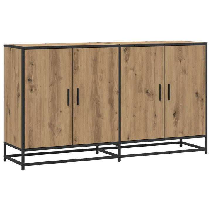 Sideboard Artisan-eg 134 x 35 x 76 cm Konstrueret træ