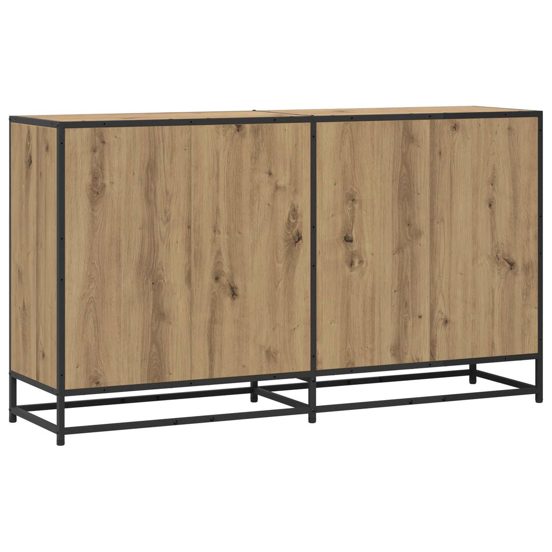 Sideboard Artisan-eg 134 x 35 x 76 cm Konstrueret træ