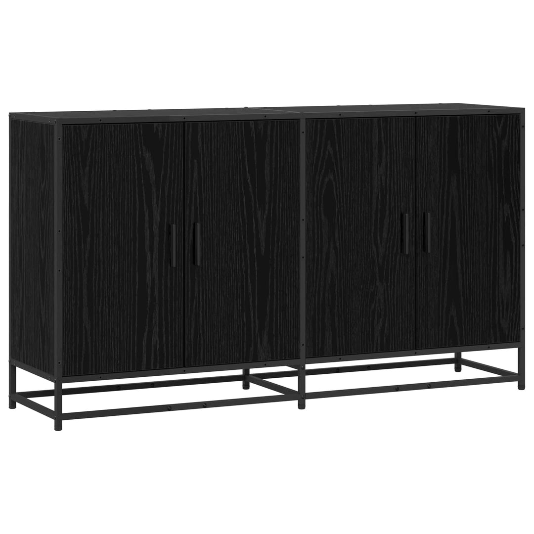 Sideboard Sort eg 134 x 35 x 76 cm Konstrueret træ