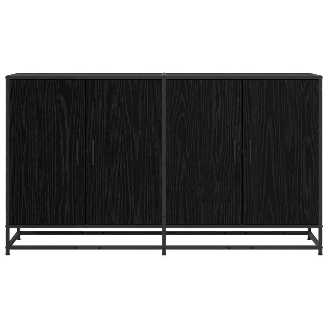 Sideboard Sort eg 134 x 35 x 76 cm Konstrueret træ