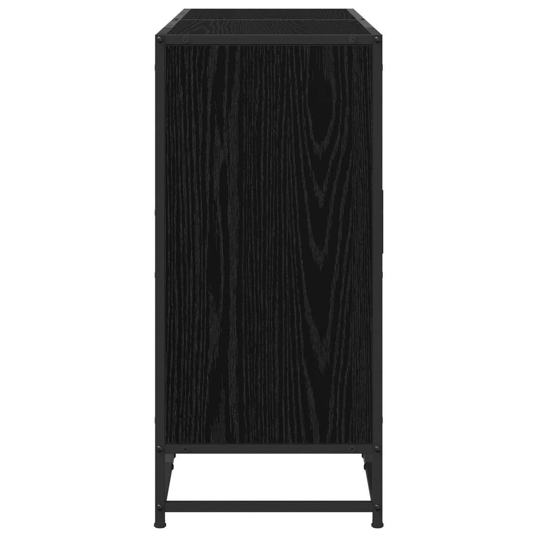 Sideboard Sort eg 134 x 35 x 76 cm Konstrueret træ