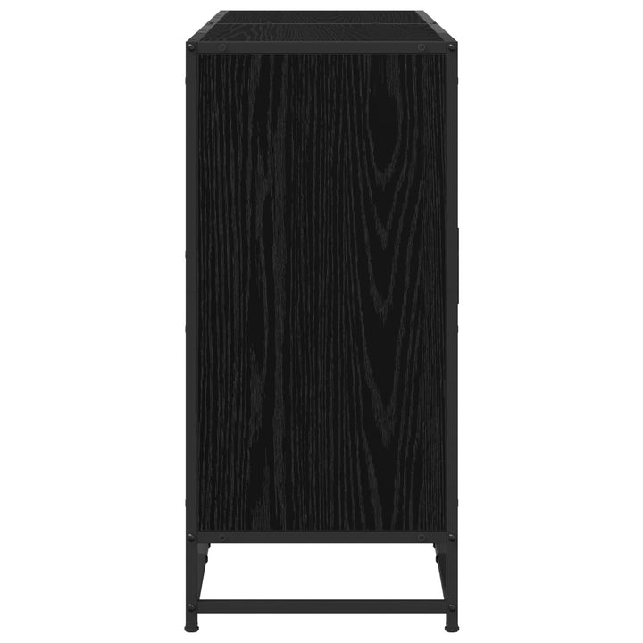 Sideboard Sort eg 134 x 35 x 76 cm Konstrueret træ