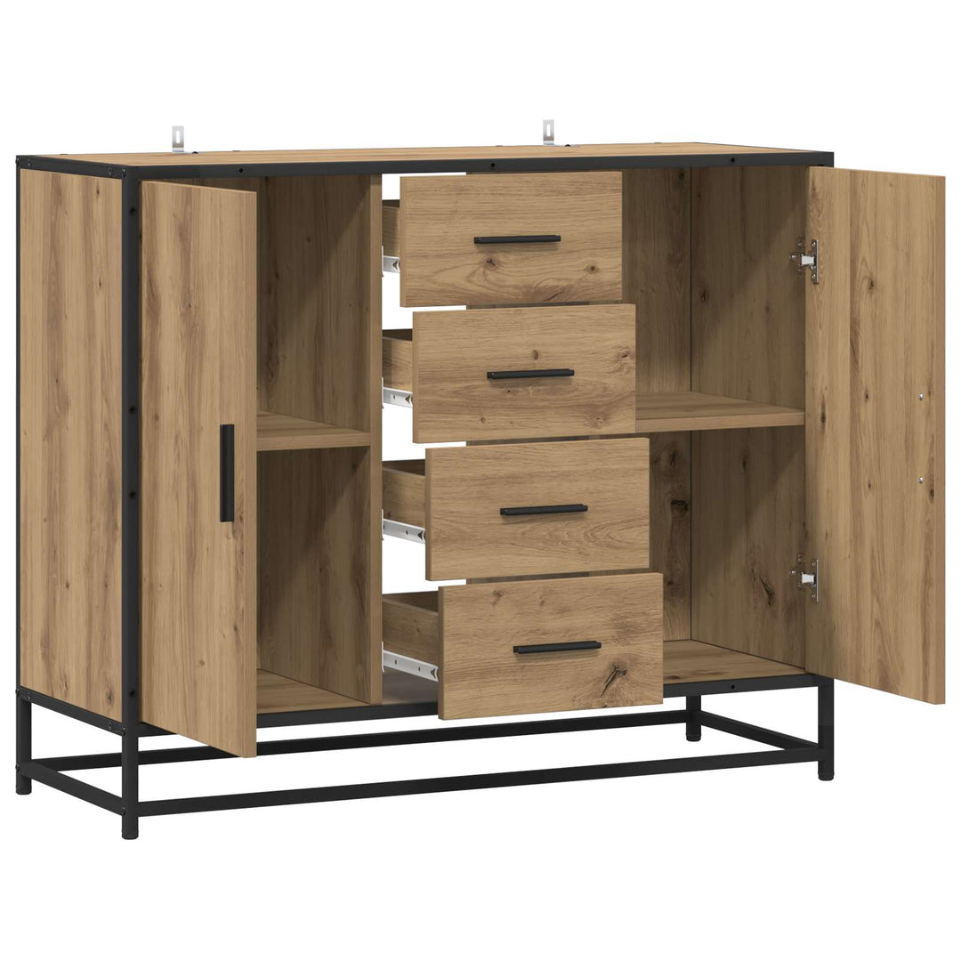 Sideboard Artisan-eg 92 x 35 x 76 cm Konstrueret træ