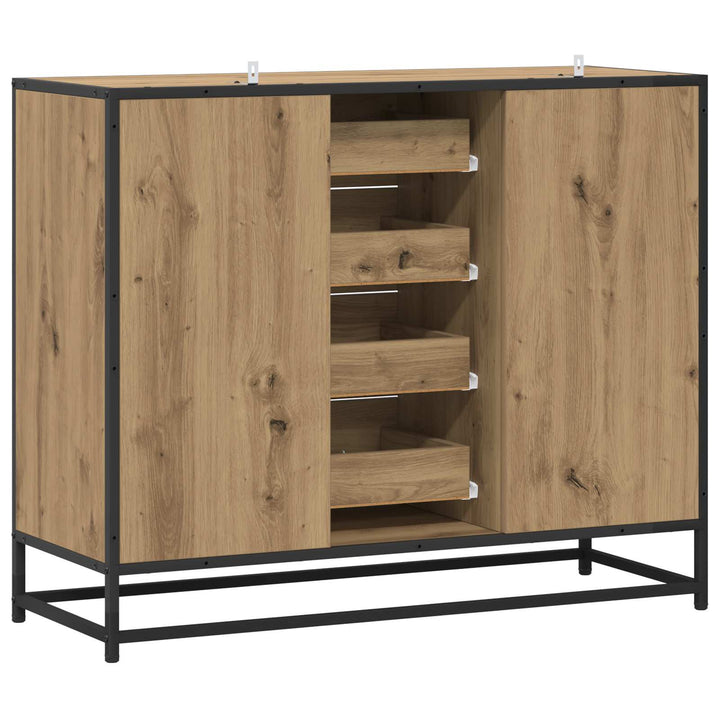 Sideboard Artisan-eg 92 x 35 x 76 cm Konstrueret træ