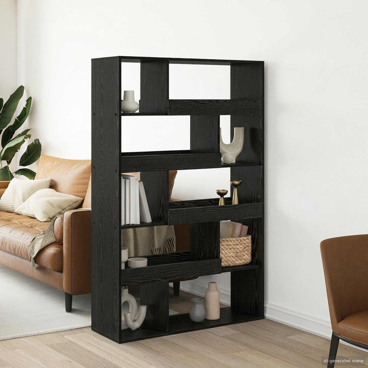 Boghylde 100 x 33 x 156,5 cm Konstrueret træ Sort eg