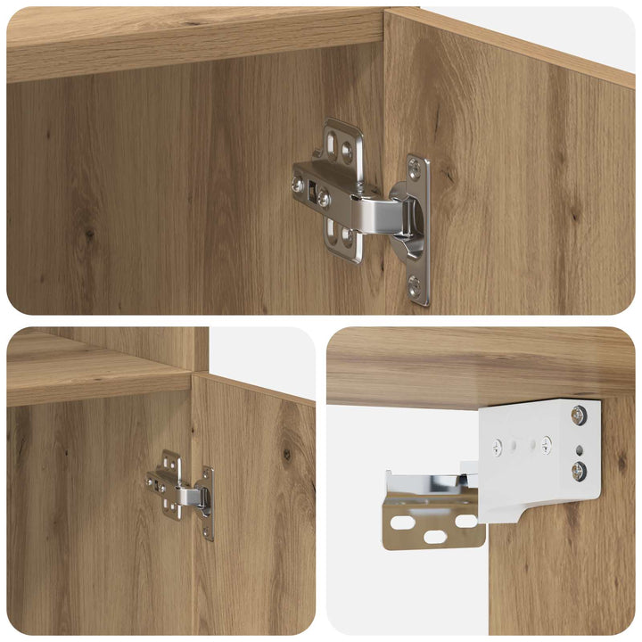 Opbevaringsskab med hylder Artisan-eg 70 x 42,5 x 225 cm