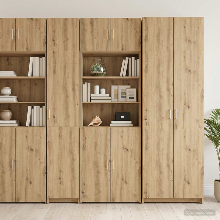 Opbevaringsskab med hylder Artisan-eg 70 x 42,5 x 225 cm