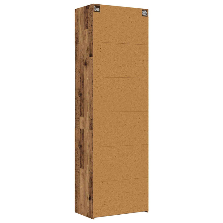 Opbevaringsskab med hylder Gammelt træ 70 x 42,5 x 225 cm