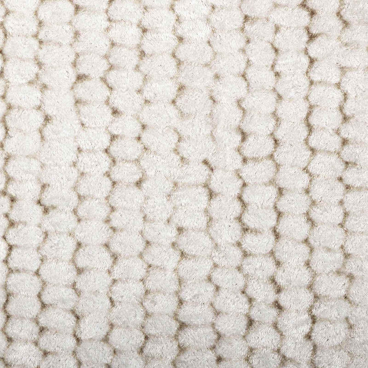 Tæppe Cremefarvet 80 x 100 cm 100% polyester 3 mm Vaskbar