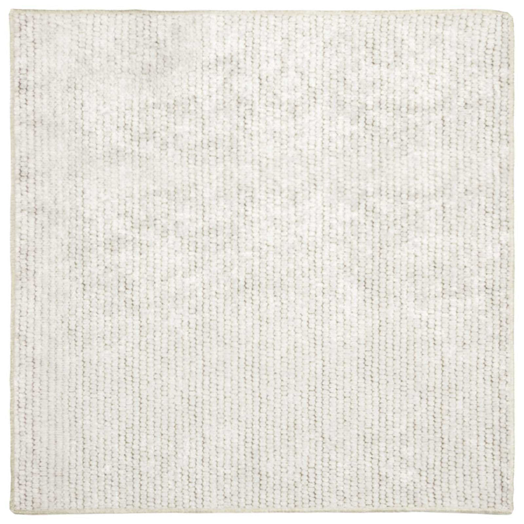 Tæppe Cremefarvet 100 x 100 cm 100% polyester 3 mm Vaskbar