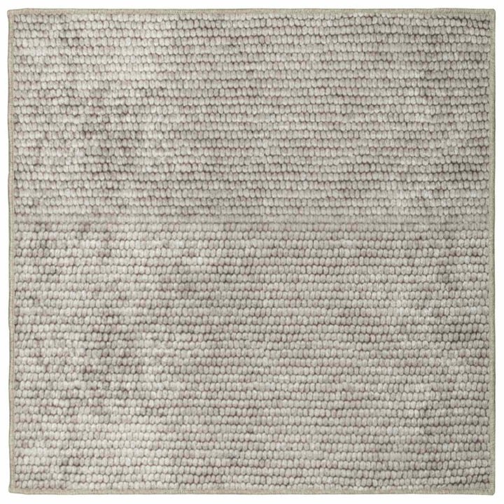 Tæppe Beige 100 x 100 cm 100% polyester 3 mm Vaskbar