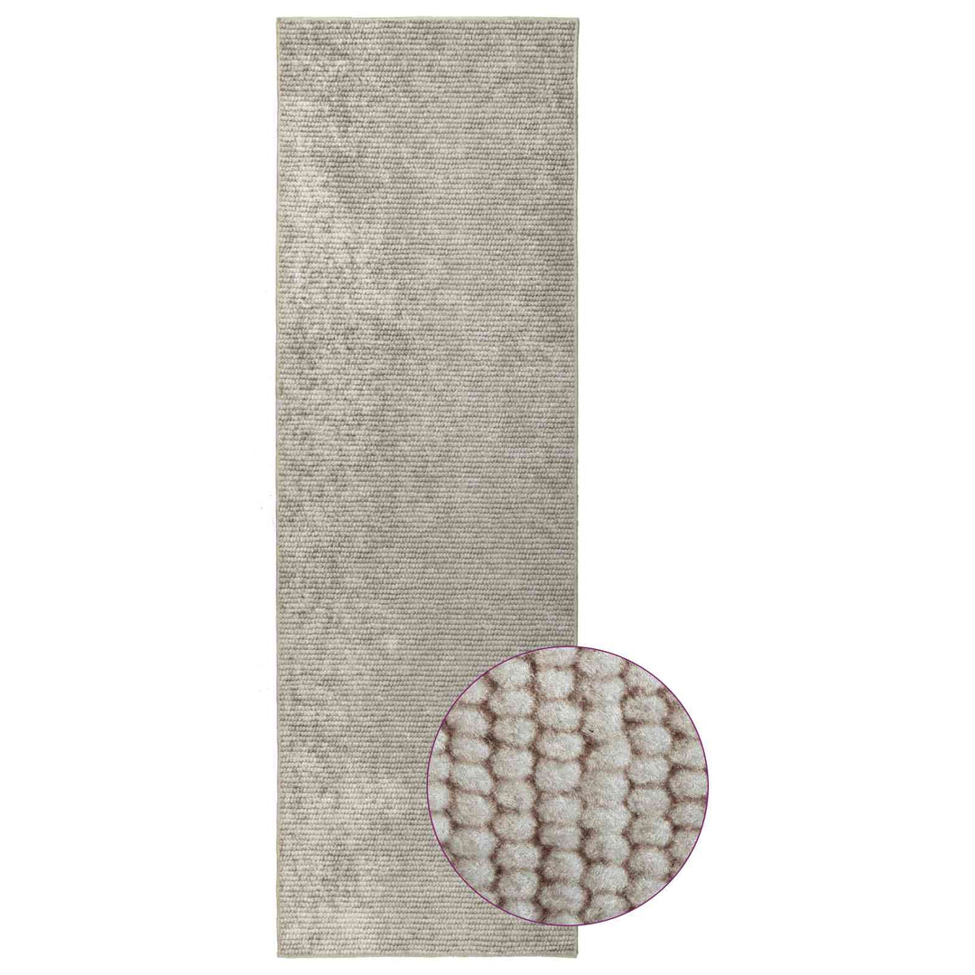 Tæppe Beige 100 x 150 cm 100% polyester 3 mm Vaskbar