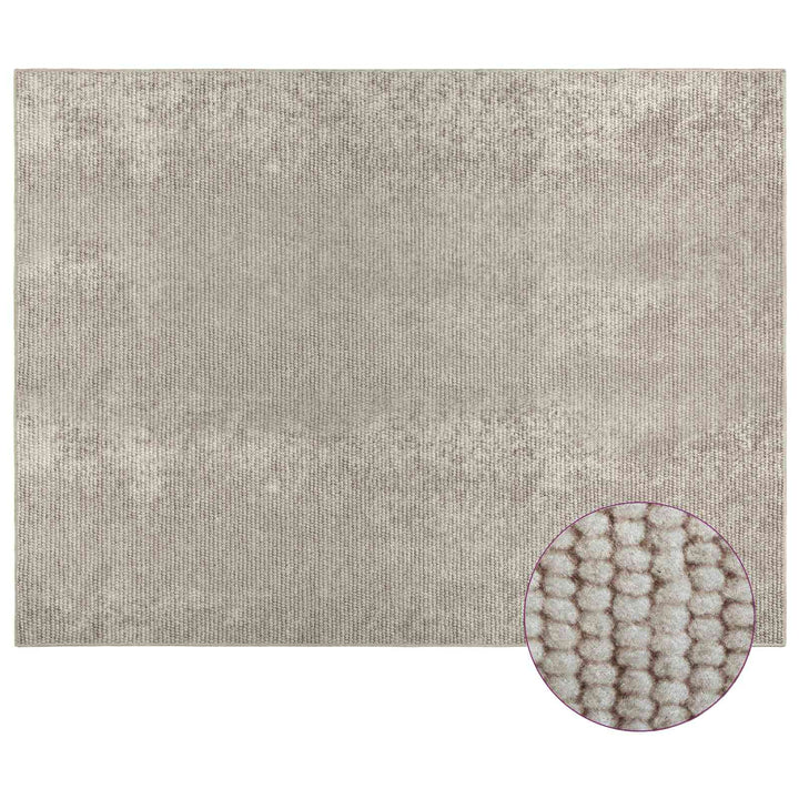 Tæppe Beige 300 x 400 cm 100% polyester 3 mm Vaskbar