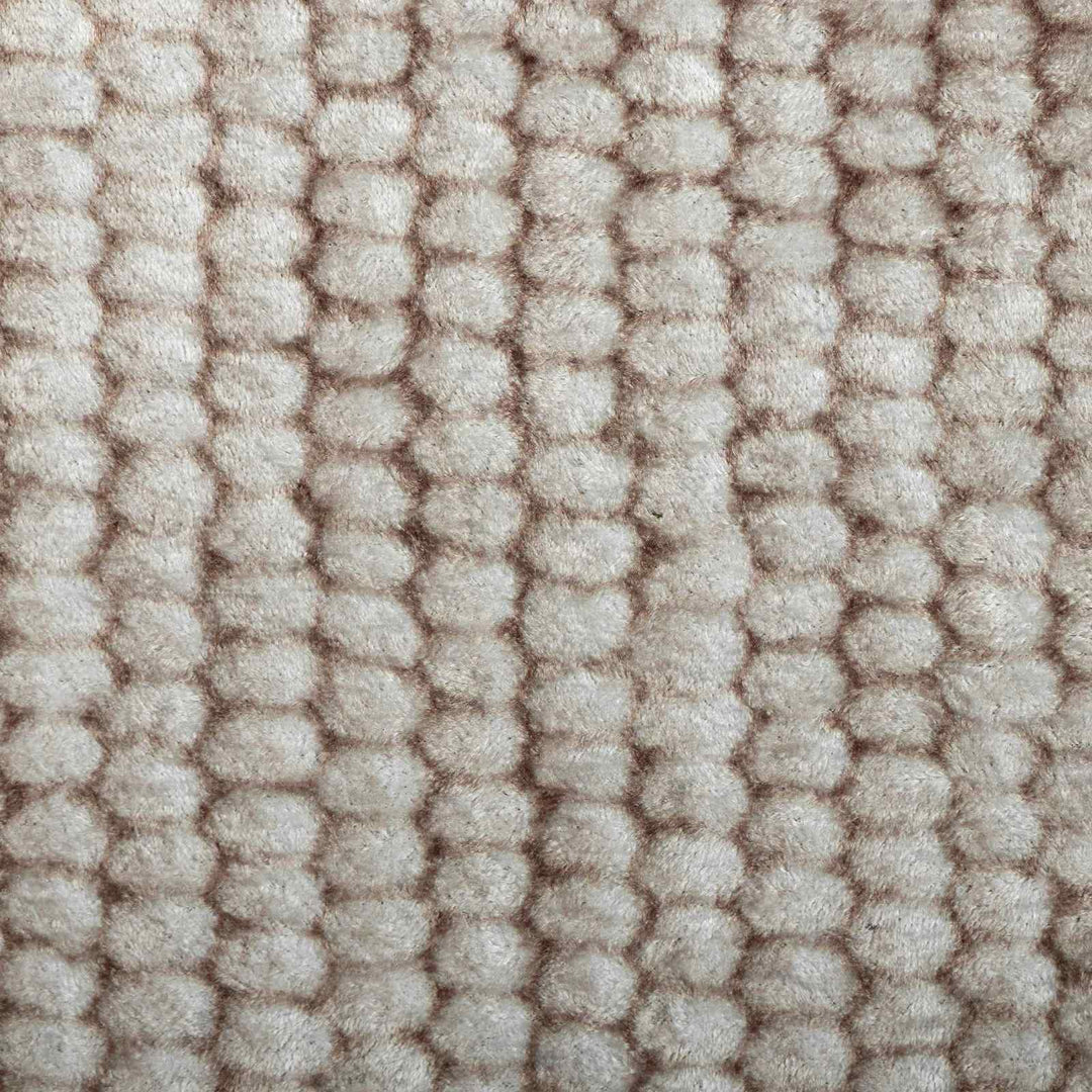 Tæppe Beige Ø 120 cm 100% polyester 3 mm Vaskbar