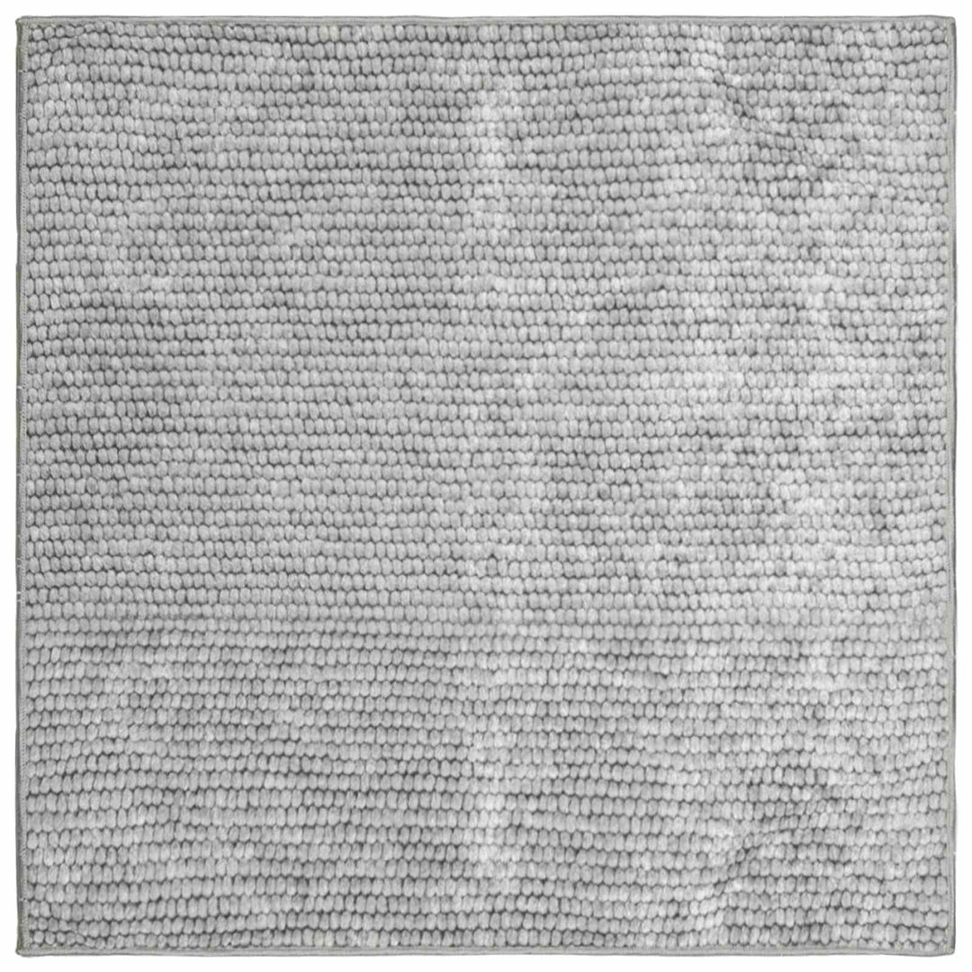 Tæppe Grå 100 x 100 cm 100% polyester 3 mm Vaskbar
