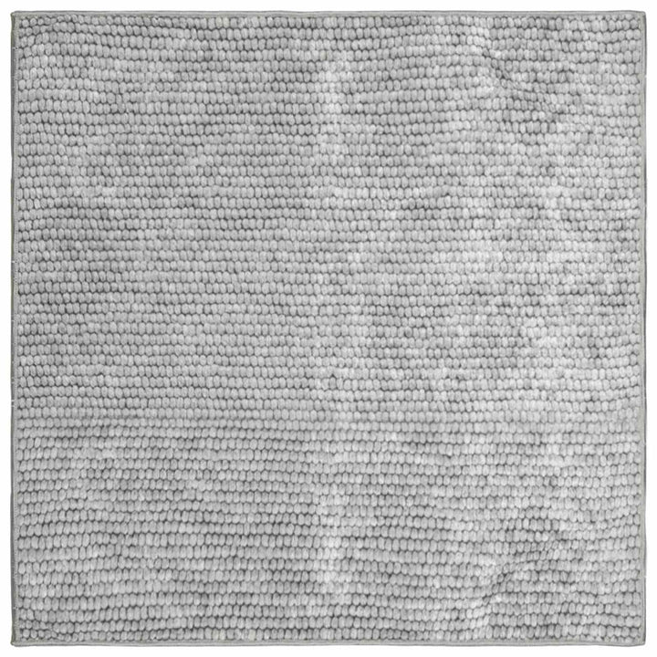 Tæppe Grå 100 x 100 cm 100% polyester 3 mm Vaskbar