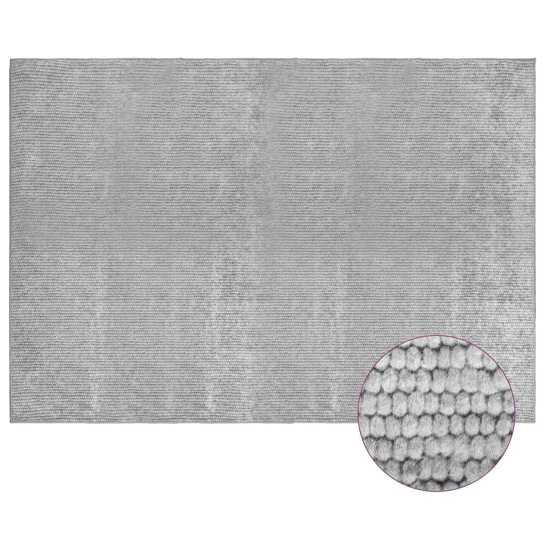 Tæppe Grå 120 x 180 cm 100% polyester 3 mm Vaskbar