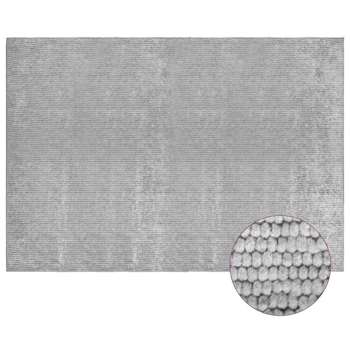 Tæppe Grå 190 x 300 cm 100% polyester 3 mm Vaskbar