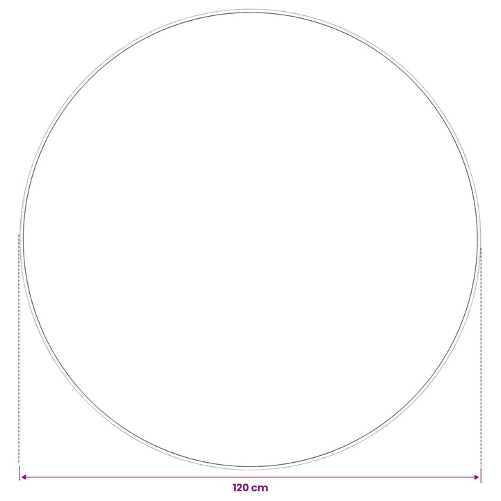 Tæppe Grå Ø 120 cm 100% polyester 3 mm Vaskbar