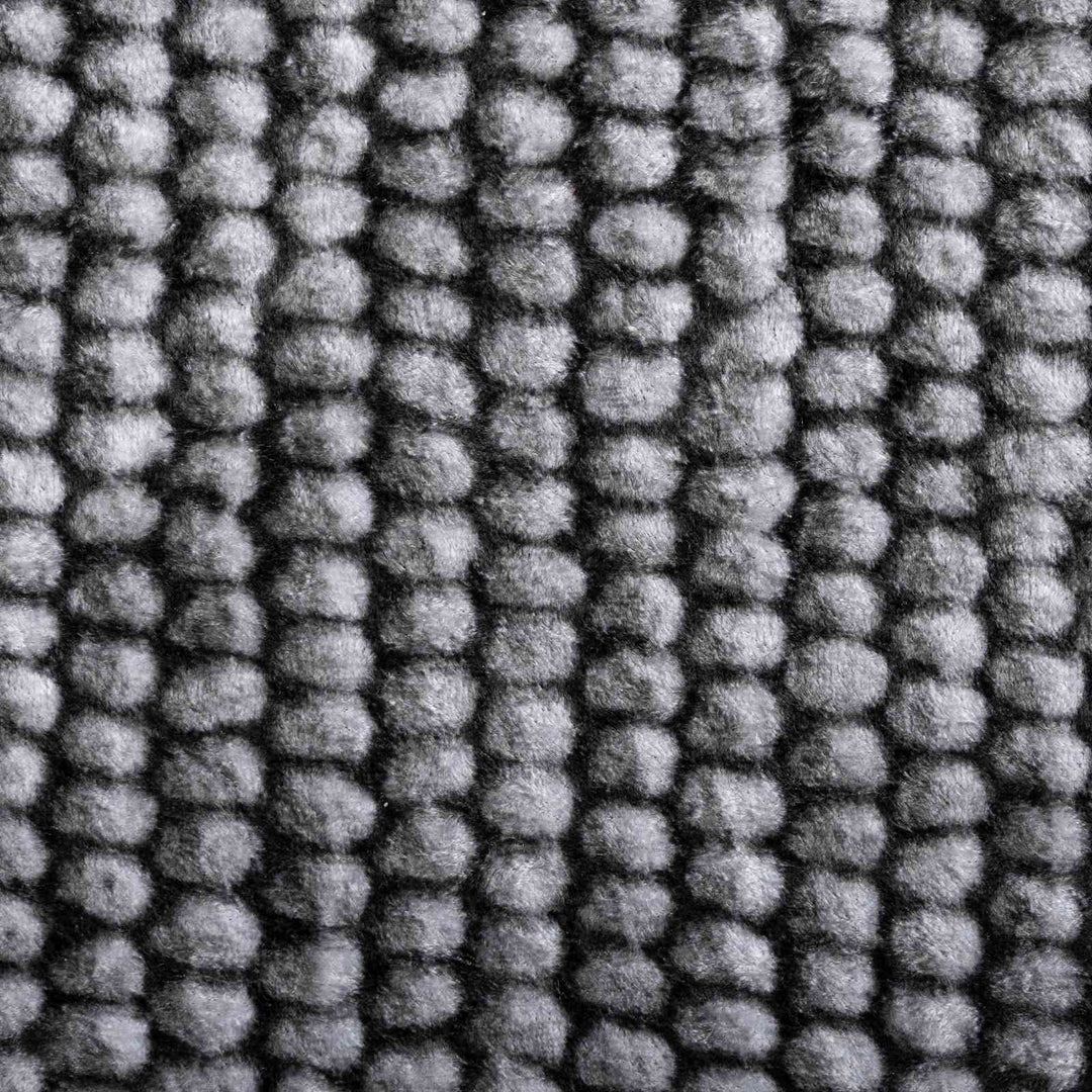Tæppe Antracit 50 x 300 cm 100% polyester 3 mm Vaskbar