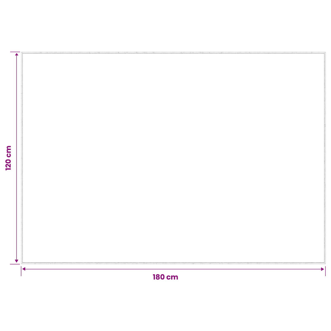 Tæppe Antracit 120 x 180 cm 100% polyester 3 mm Vaskbar