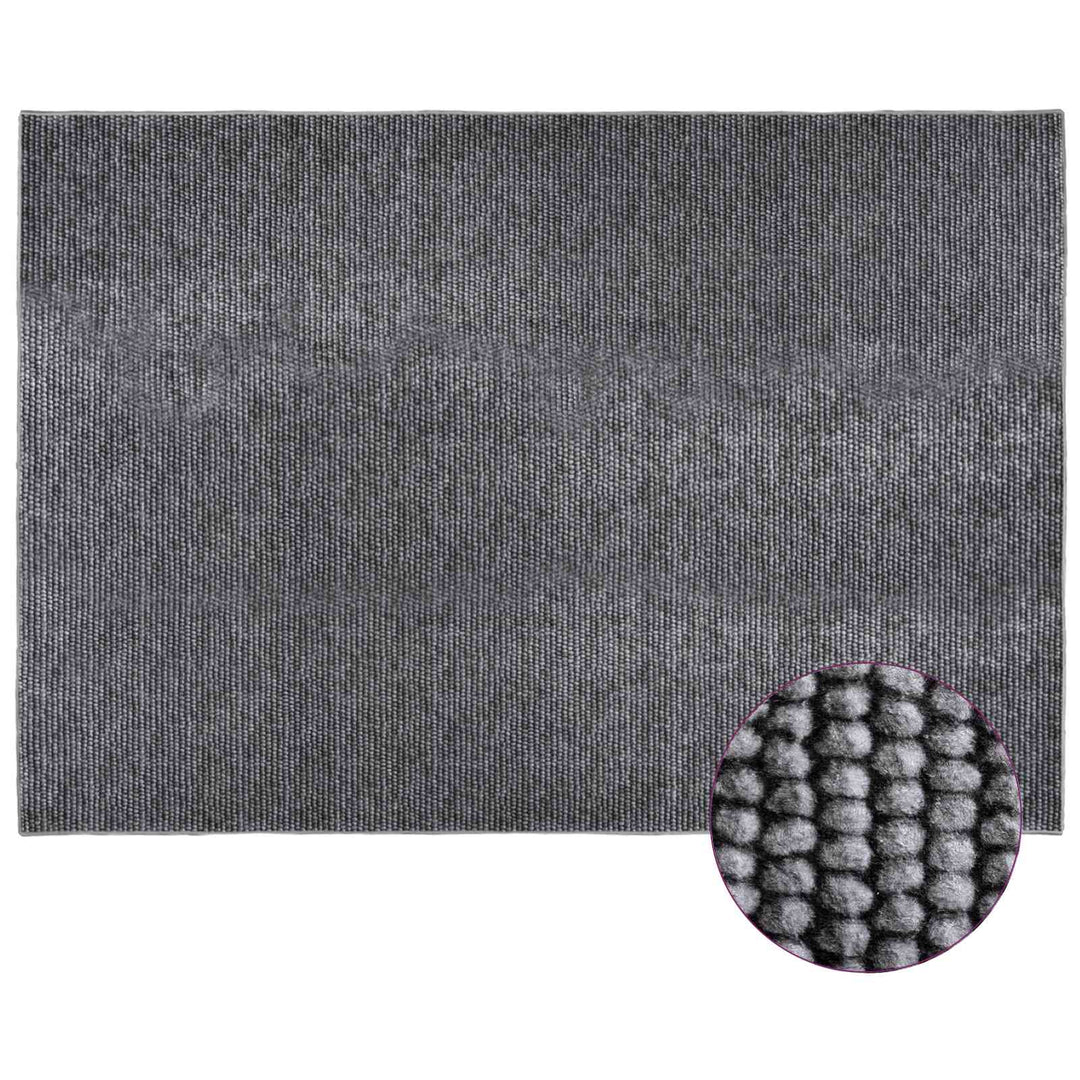 Tæppe Antracit 120 x 180 cm 100% polyester 3 mm Vaskbar