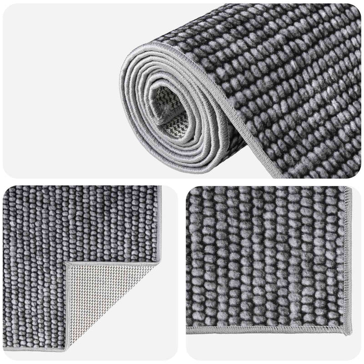 Tæppe Antracit 300 x 400 cm 100% polyester 3 mm Vaskbar