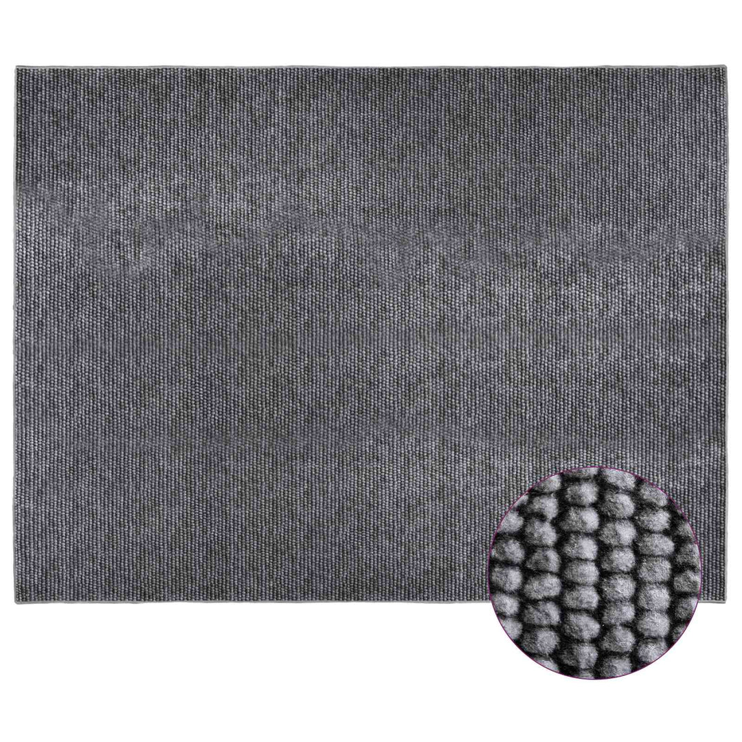 Tæppe Antracit 300 x 400 cm 100% polyester 3 mm Vaskbar