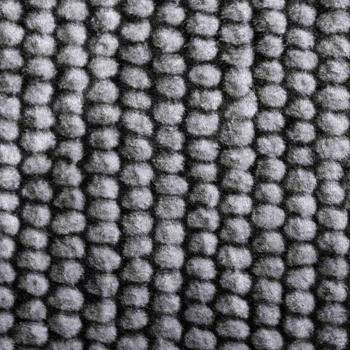 Tæppe Antracit Ø 120 cm 100% polyester 3 mm Vaskbar