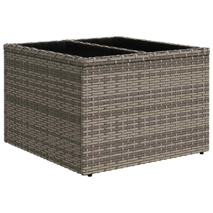 Sofa Sæt 6 stk. Grå og Mørkegrå Poly Rattan og Stål