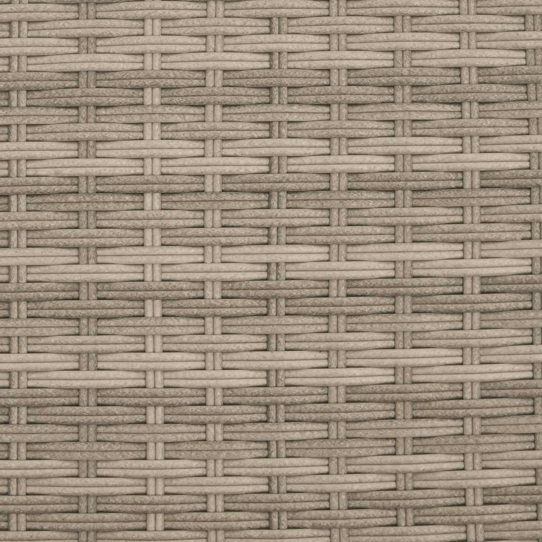 Sofa Sæt 6 stk. Lysegrå og mørkegrå Poly Rattan og Stål