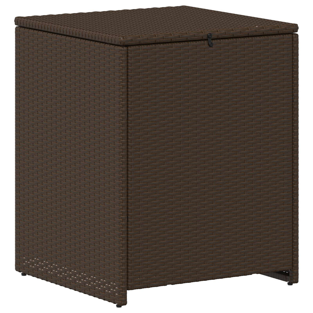Sofa Sæt 8 stk. Brun og Creme Hvid Poly Rattan og Stål