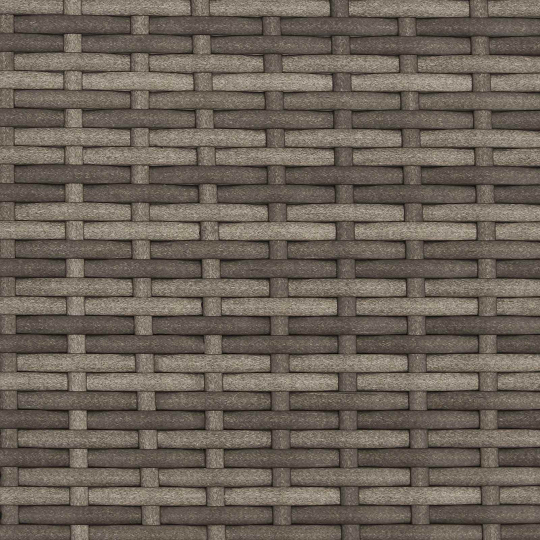 Sofa Sæt 8 stk. Grå og Mørkegrå Poly Rattan og Stål
