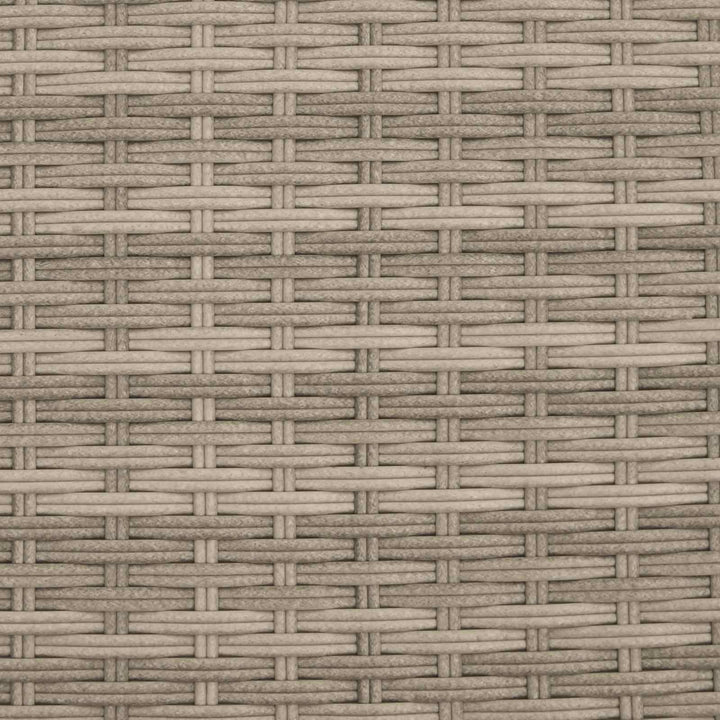 Sofa Sæt 8 stk. Lysegrå og mørkegrå Poly Rattan og Stål