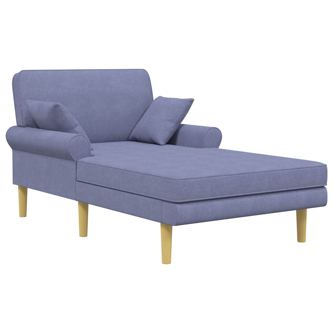 Chaiselong Jeans blå Stof