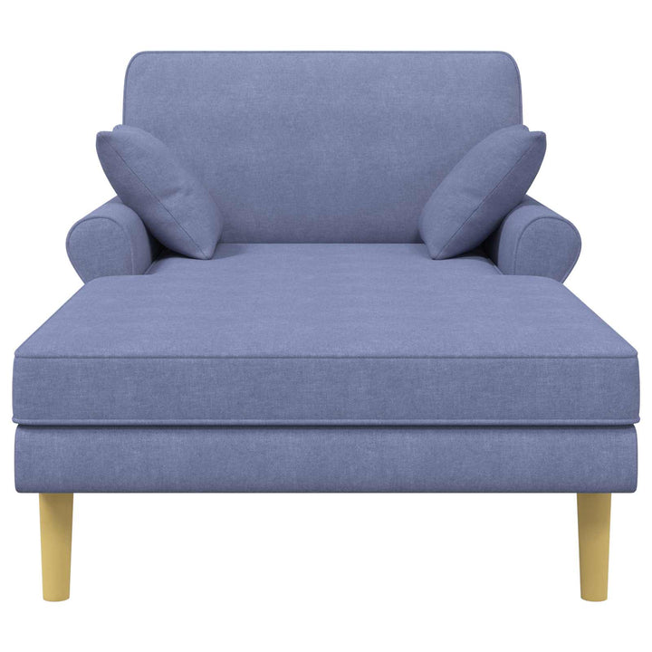 Chaiselong Jeans blå Stof