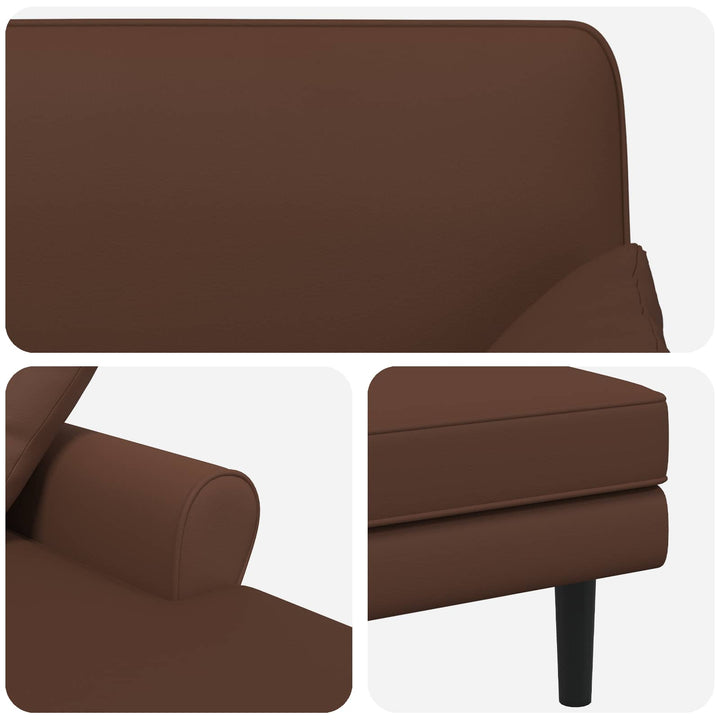 Chaiselong Brun Kunstlæder
