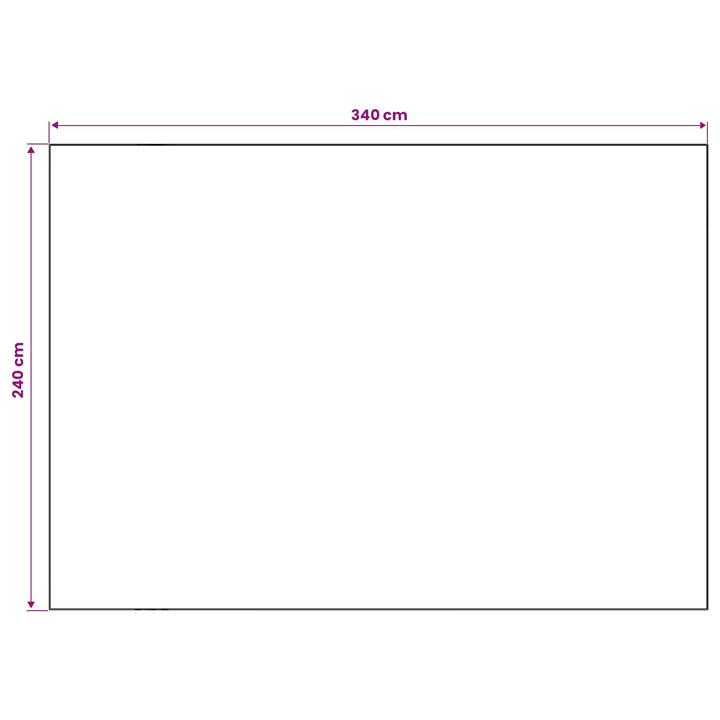 Tæppe ORIZ Sort netmønster 240 x 340 cm 100% polyester