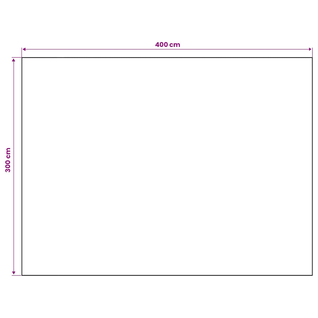 Tæppe ORIZ Sort diamantmønster 300 x 400 cm 100% polyester