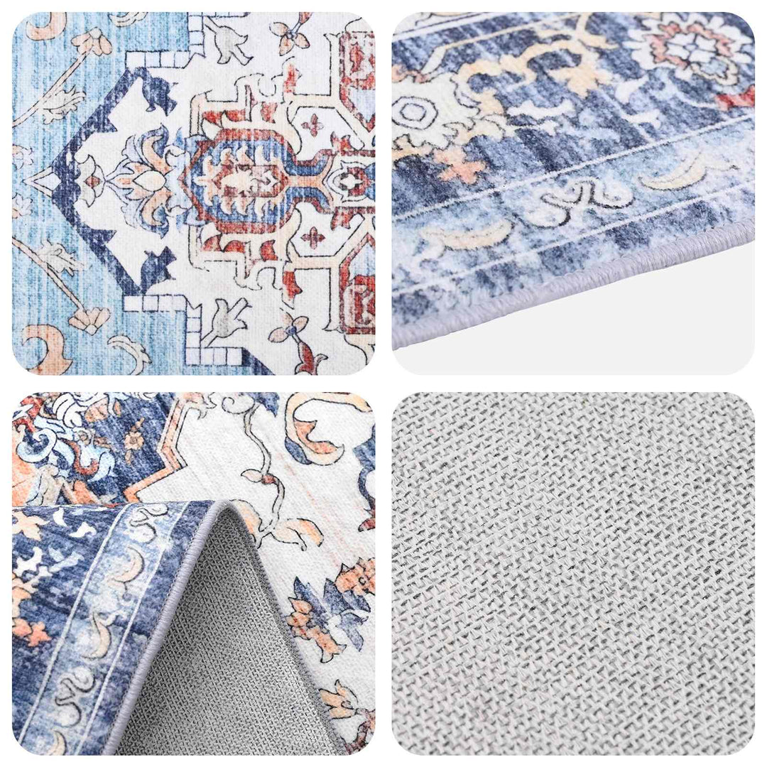 Tæppe ORIZ Flerfarvet 80 x 150 cm 100% polyester
